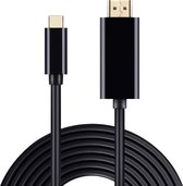 Techvavo® USB C naar HDMI - 4K 30Hz Ultra HD Resolutie – USB C HDMI - USB C naar HDMI adapter - USB C naar HDMI kabel - 1.8 meter