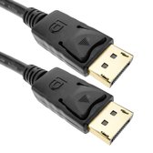 BeMatik - 2K 4K 1080p FullHD Displayport-kabel voor 2 m digitale audio- en videotransmissie zwart