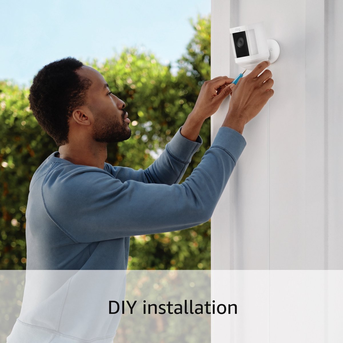 Ring Spotlight Cam Plus Beveiligingscamera - Plug-in - Zwart - afbeelding 3