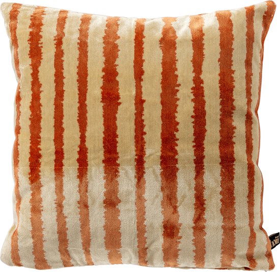 LORENZO | Sierkussen 45x45 cm | Potters Clay | Oranje | Multicolor | Hoii | met duurzame kussenvulling