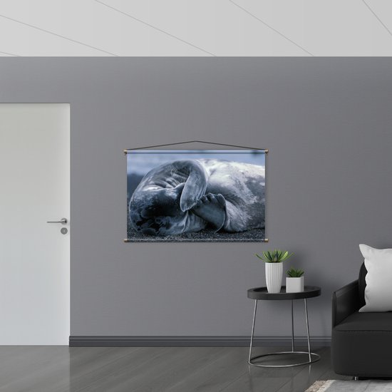 WallClassics - Affiche Textile - Sceau Gêné - 120x80 cm Photo sur Textile