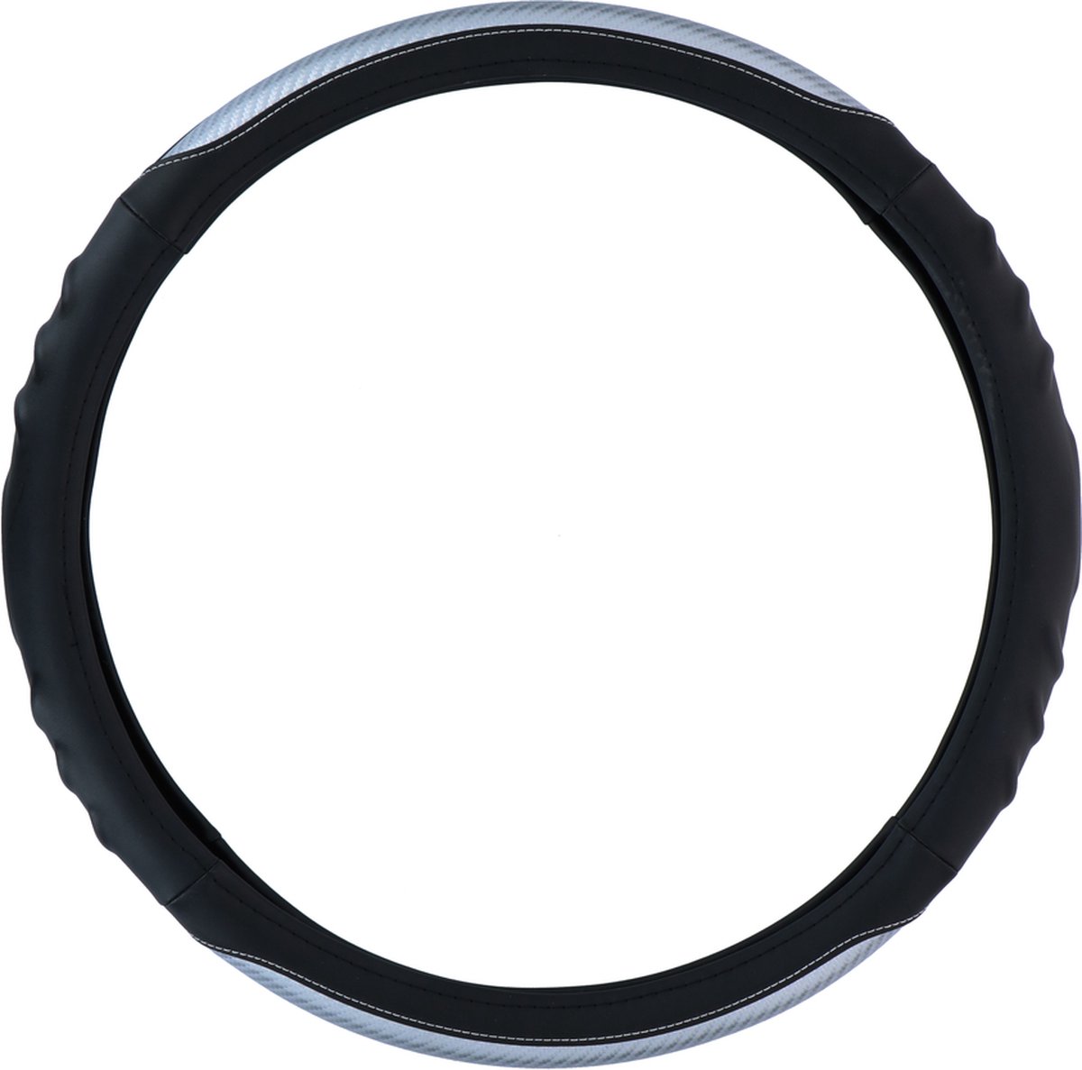 All Ride Stuurhoes Vrachtwagen - Sturen met Diameter 44-46CM - Rubber - Anti-Slip Textuur - Makkelijk te Installeren - Zwart/Grijs