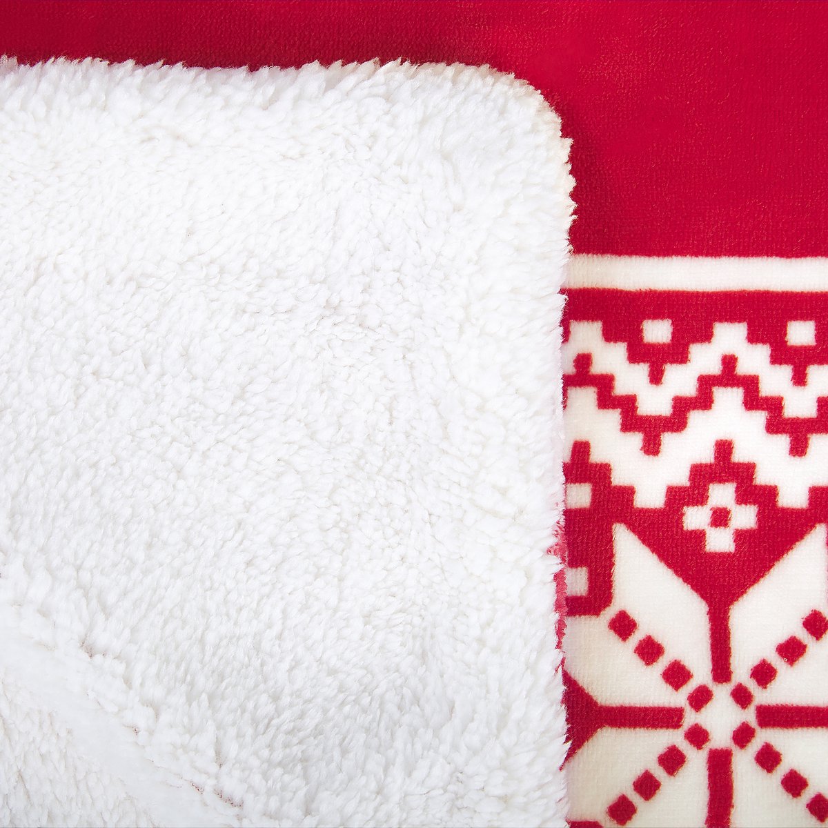 VANTAA - Plaid - Rood - 150 x 200 cm - Polyester
