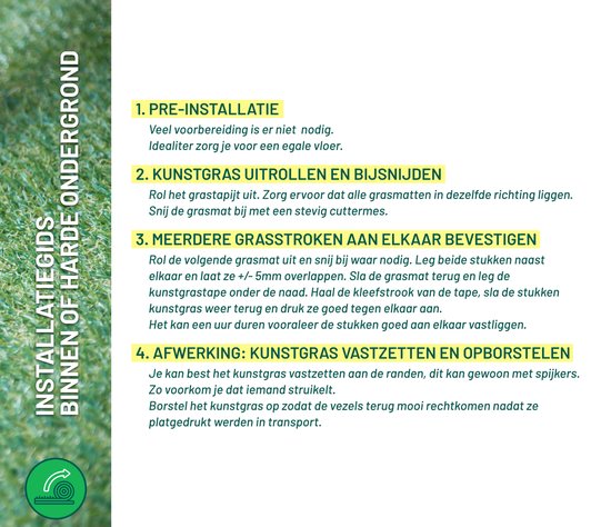 Green Turtle Kunstgras - Grastapijt - 200x300cm - 26mm - STANLEY PARK PREMIUM - Artificieel Gras - Grastapijt voor buiten en binnen - Zeer zacht en realistische kwaliteit - Kunstgras voor buiten, tuin, balkon, terras of speelhoek