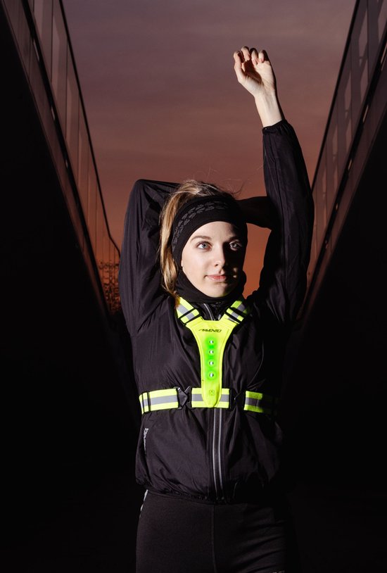 Avento Sport Veiligheidsvest - Oplaadbaar - USB-C - LED
