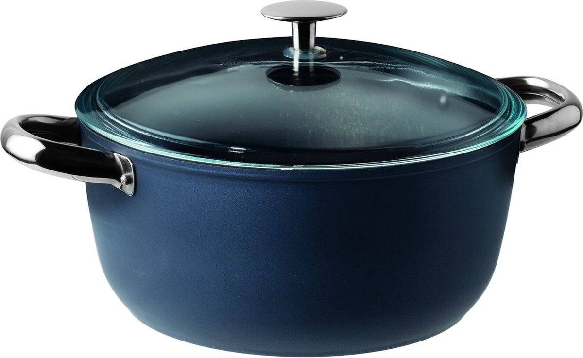 Sambonet Kookpan - met deksel - Midnight Blue ø 20 cm / 2.5 Liter