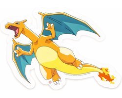 Teknofun Pokémon - Wandlamp - Neon Charizard