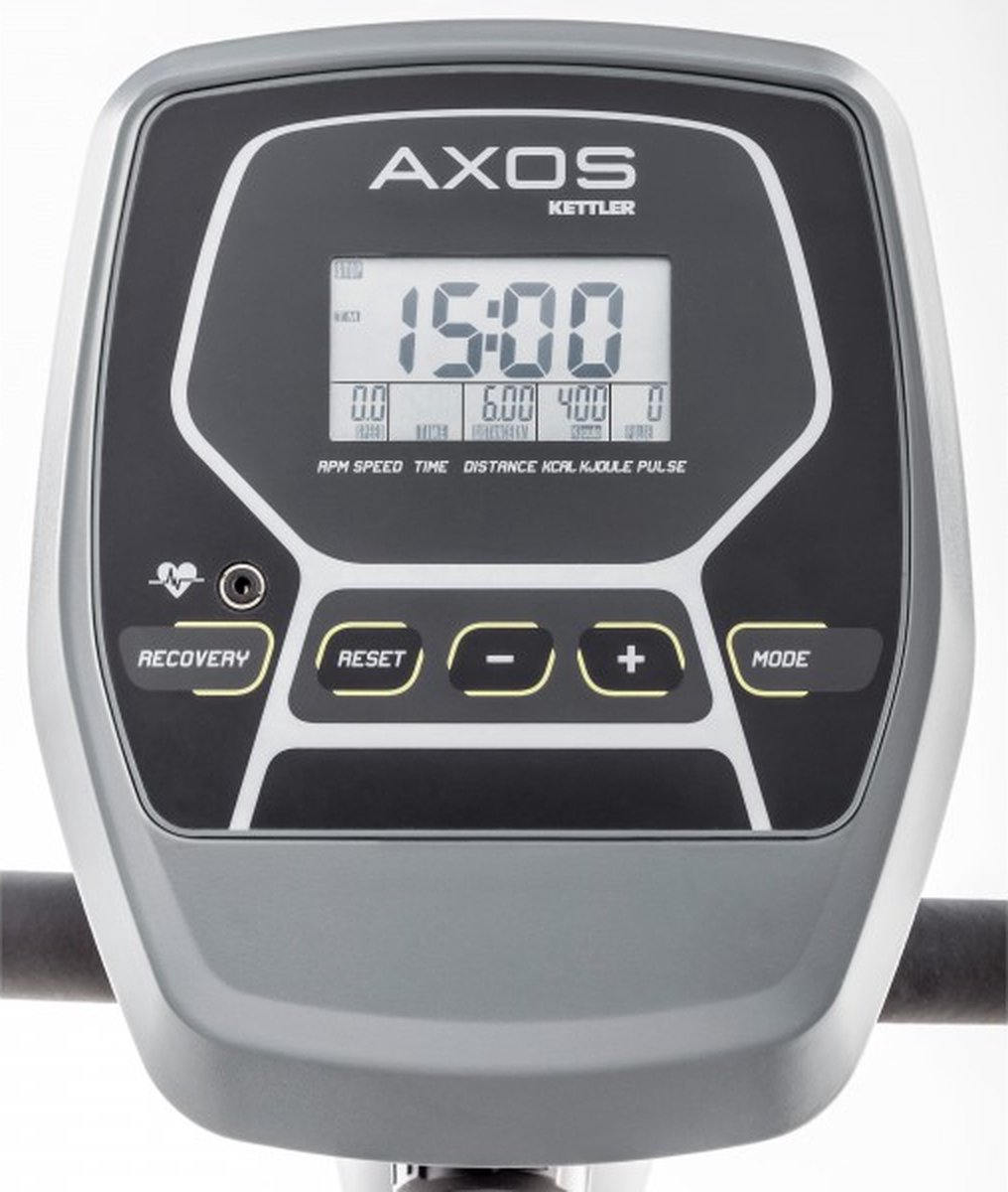 Afbeelding 3 van Kettler Crosstrainer Nova M Zwart – Compacte Hometrainer voor Thuisgebruik – 8 Weerstandsniveaus – LCD Trainingscomputer – Hartslagmeting – Fluisterstil – Beginnersmodel – Fitnessapparaat met Transportwielen