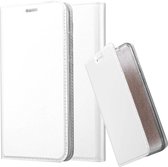Cadorabo Hoesje voor Huawei NOVA PLUS in CLASSY ZILVER - Beschermhoes met magnetische sluiting, standfunctie en kaartvakje Book Case Cover Etui