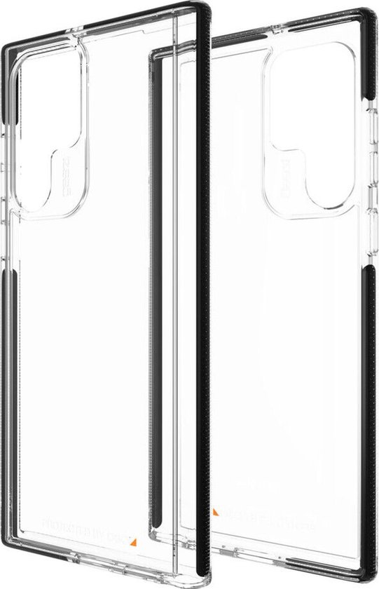 Samsung Galaxy S22 Ultra Hoesje - Gear4 - Santa Cruz Serie - Hard Kunststof Backcover - Transparant / Zwart - Hoesje Geschikt Voor Samsung Galaxy S22 Ultra