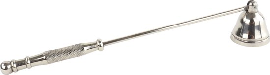 MISOU Kaarsendover - 21cm - Zilver - Waxinelichtjesdover - Kaarsdover - Candle Snuffer