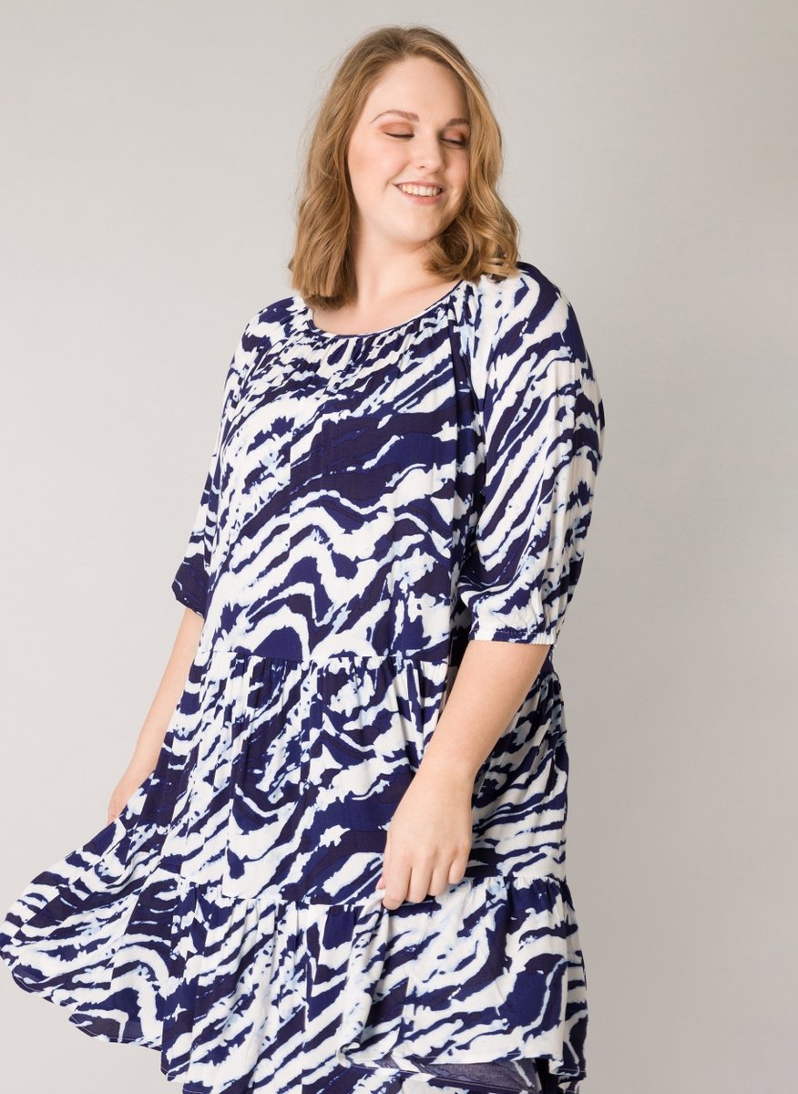 YESTA Hayet One pieces - Deep Blue/Multi-Colo - maat 0(46)