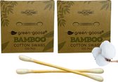green-goose® Bamboe Wattenstaafjes | 200 Stuks | Plastic-Free