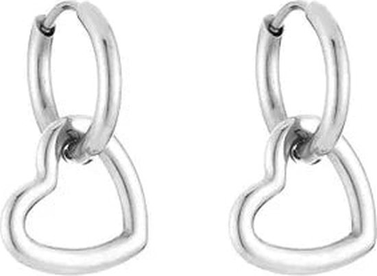 Bijoutheek Boucles d'oreilles tas de pierres blanches Or