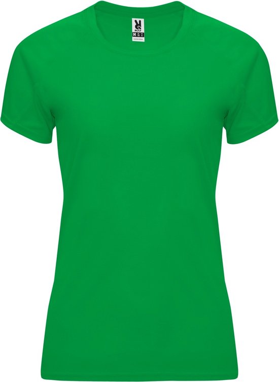 Varengroen dames sportshirt korte mouwen Bahrain merk Roly maat L