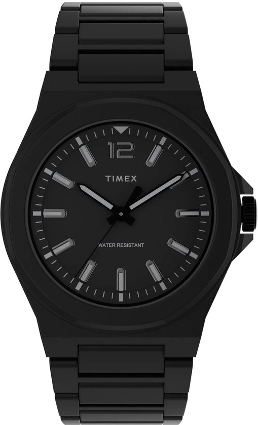 Timex Essex Avenue Thin TW2U42300 Horloge - Staal - Zwart - Ø 40 mm