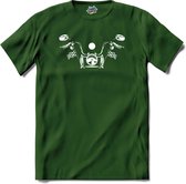 Moteur | Moto - Hobby - Vintage - T-Shirt - Unisexe - Vert bouteille - Taille S