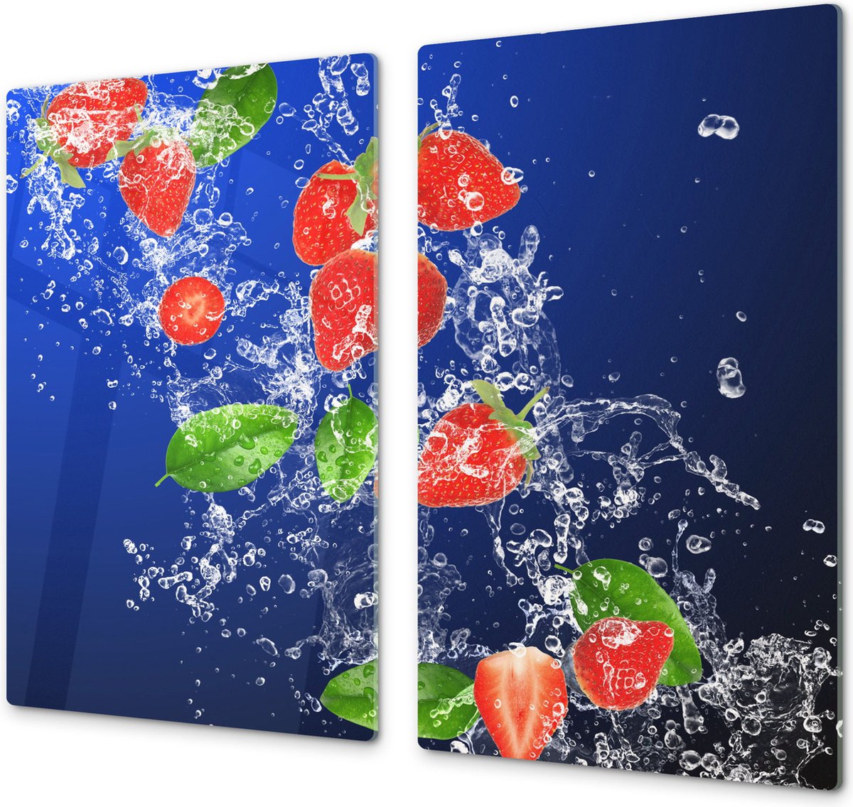 KitchenYeah® Inductie beschermer 60x52 cm - Zwart - Afdekplaat voor
