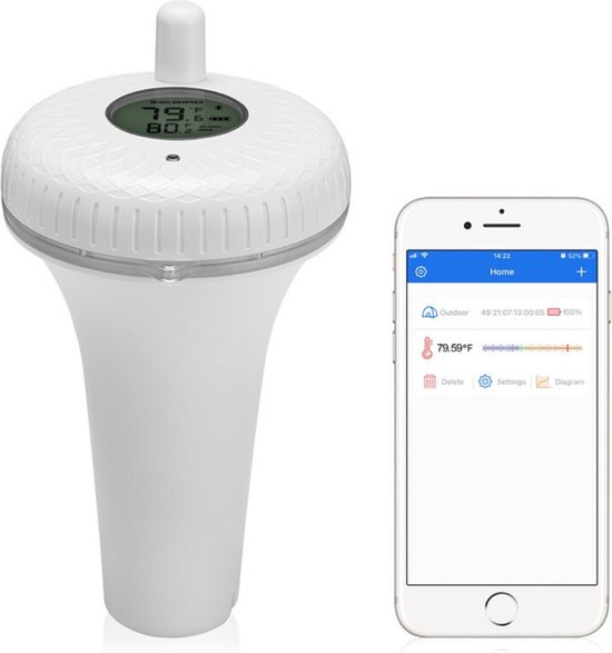 Draadloze Zwembad Thermometer Water Thermometer Digitaal Drijvende Thermometer bol