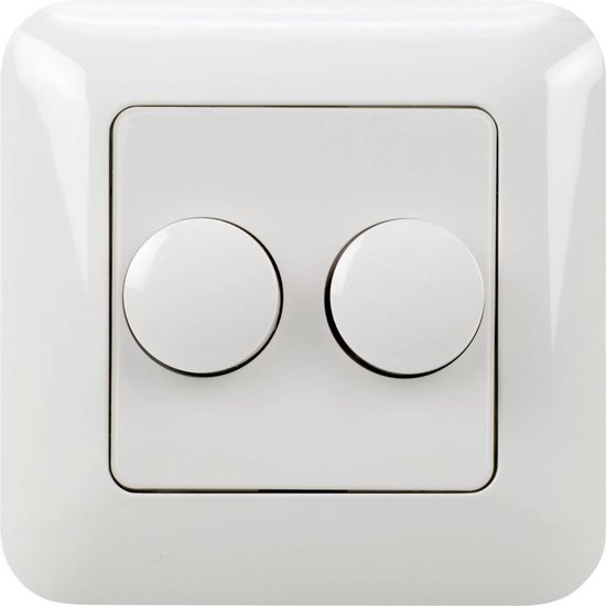 Ehmann T39.07 Unterputz Dimmer Geeignet für Leuchtmittel: LED-Lampe, Energiesparlampe, Glühlampe, Halogenlampe Weiß kaufen