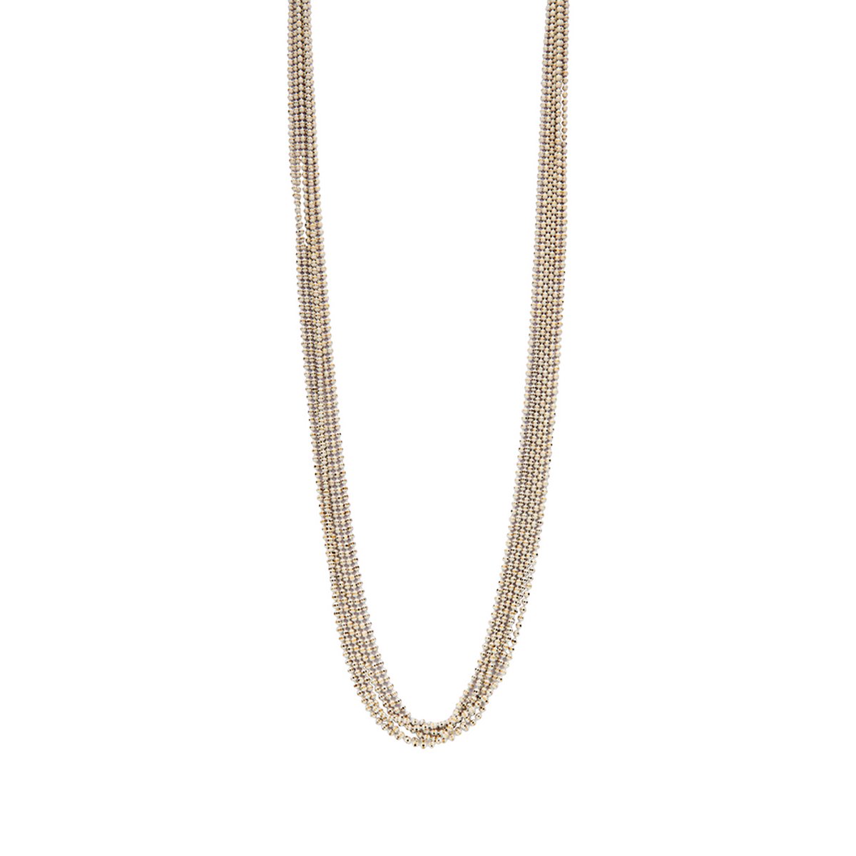 Les Cordes - Halsketting - Collier - DETTELANG - Wit - Metaal - Sieraad Dames - Juwelen