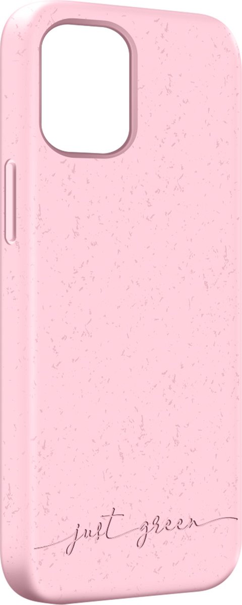 Apple iPhone 12/12 Pro biologisch afbreekbaar, Just Green roze hoesje