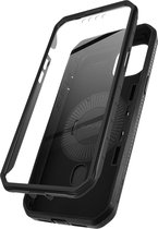 Schokbestendig MagSafe Geschikt voor Apple iPhone 14 Plus-hoesje met steunring Supcase Zwart