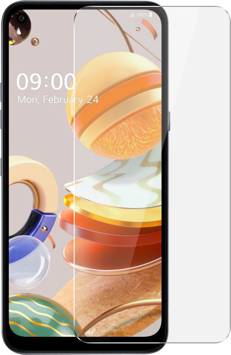 Gehard Glas Geschikt voor LG K61 9H Anti-vlekken transparant