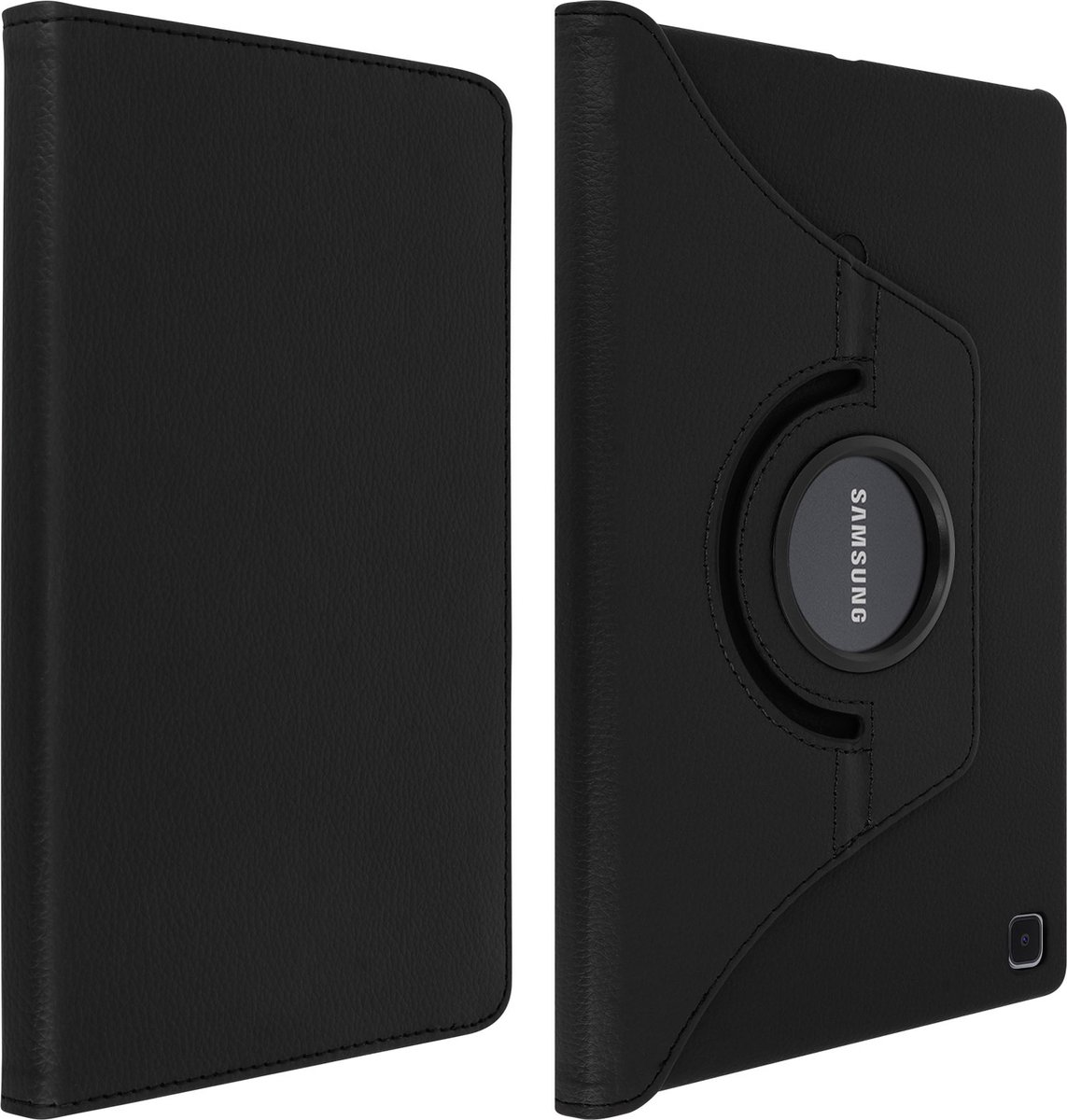 Geschikt voor Samsung Tab A7 10.4 2020 Flip Cover 360° Roterende Standaard Zwart