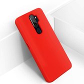 Geschikt voor Oppo A9 2020/A5 2020 siliconen hoesje semi-rigide Soft-touch afwerking rood