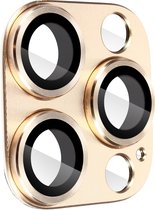 Camerafolie Geschikt voor Apple iPhone 14 Pro/14 Pro Max gehard glas + gouden aluminiumlegering