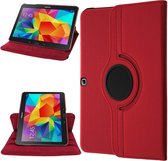 Geschikt voor Samsung Galaxy Tab 4 10.1 T530 Flip Cover 360° Roterende Standaard rood