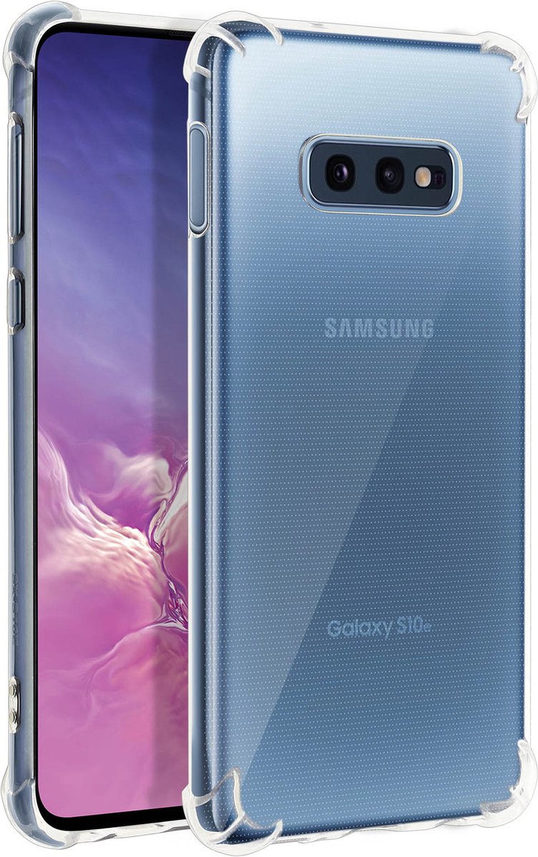 Geschikt voor Samsung Galaxy S10e Siliconengel Hoesje Versterkte Hoeken Transparant