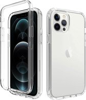 Hoesje geschikt voor iPhone X - Full body - 2 delig - Shockproof - Siliconen - TPU - Transparant