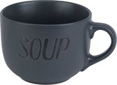 Tasses à soupe Cosy & Trendy - gris foncé - 11 cm - 510 ml