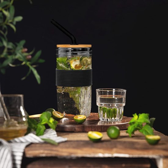 Herbruikbare deksel voor drankblikjes met rietje, geen batterij nodig
