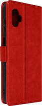 Geschikt voor Samsung Galaxy Xcover 6 Pro Bookcover Video Support Functie rood