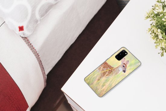 Coque Samsung Galaxy S20 - Cerf - Herbe - Vert - Siliconen