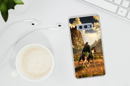 Coque Samsung Galaxy S10e - Cheval - Cavalier - Nature - Coque de téléphone en Siliconen