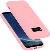 Cadorabo Hoesje geschikt voor Samsung Galaxy S8 in LIQUID ROZE - Beschermhoes gemaakt van flexibel TPU silicone Case Cover