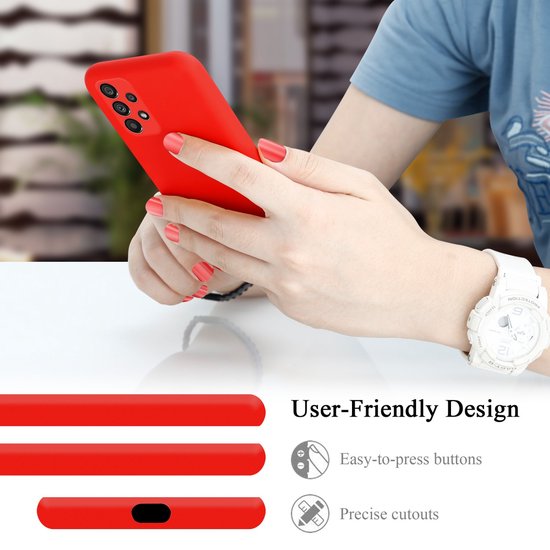 Cadorabo Case adapté pour Samsung Galaxy A73 5G en LIQUID RED - Housse de protection en silicone TPU flexible Case Cover