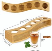 merkloos-shotglaasjes in bamboe-tequila-whisky shotglaasjes-perfecte Cadeau