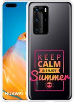 Huawei P40 Pro Hoesje Summer Time Designed by Cazy