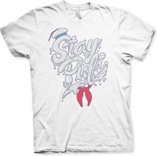 Ghostbusters Heren Tshirt -M- Stay Puft Wit