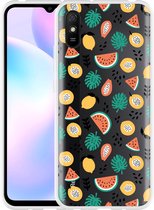 Xiaomi Redmi 9A Hoesje Tropical Fruit - Designed by Cazy