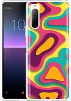 Sony Xperia 10 II Hoesje Retro Colors Designed by Cazy
