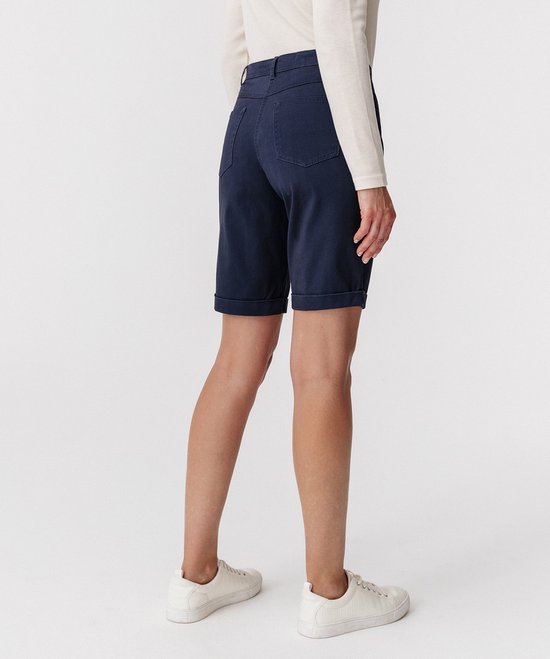 Damart - Modèle bermuda 5 poches, coton stretch - Femme - Blauw - 46 | bol