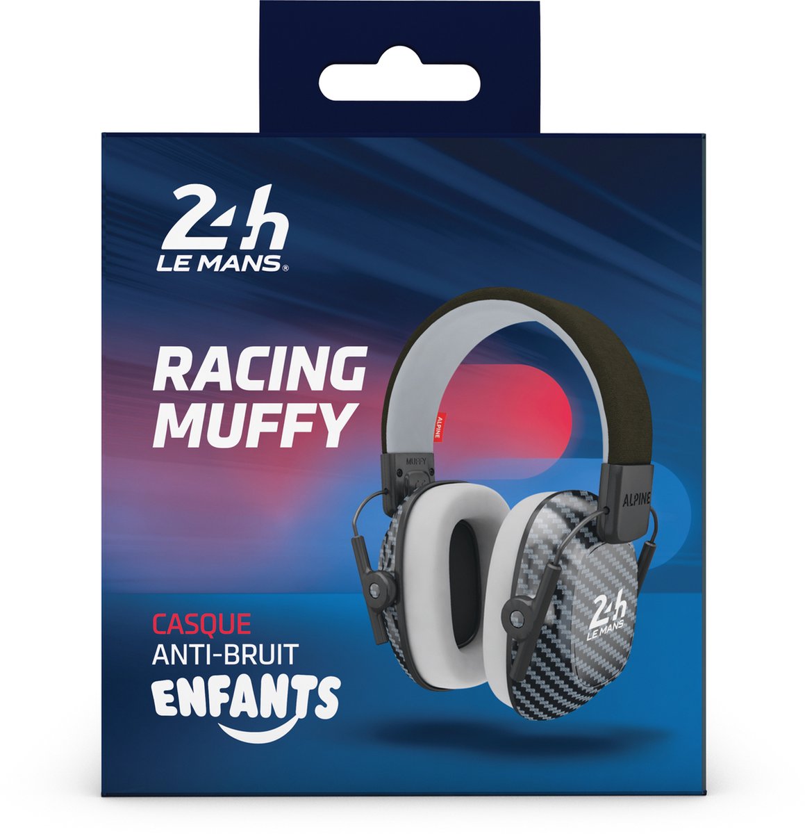 Racing Muffy Kids Kinder Oorkap - 24H Le Mans - Premium Gehoorbescherming voor kinderen tot 16 jaar - Verstelbare Oorbescherming met Draagtas - 25 dB SNR - Carbon – foto 7