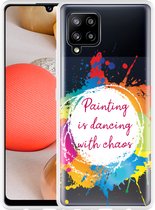 Hoesje Geschikt voor Samsung Galaxy A42 Painting