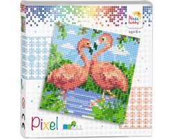 foto van Pixelhobby complete set - Flamingo's